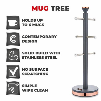 Tower Cavaletto Mug Tree Grey