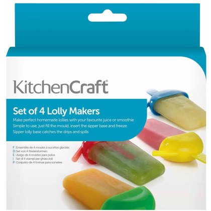 KitchenCraft Set Of 4 Lolly Makers