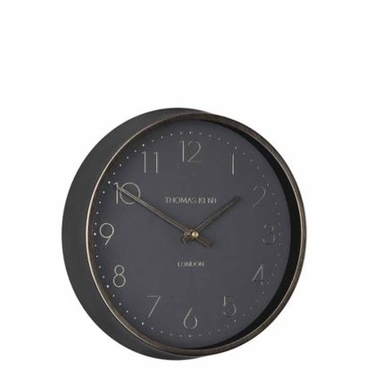 Thomas Kent Hampton Black Wall Clock