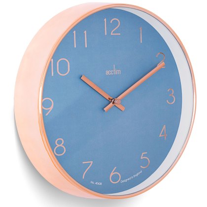 Acctim Elma 25cm Copper Blue Wall Clock