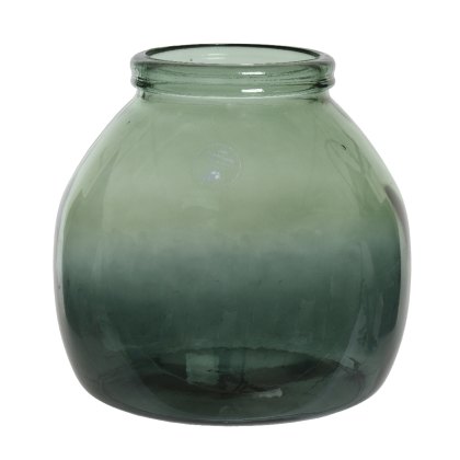 Kaemingk Misty Blue recycled Tall glass Vase