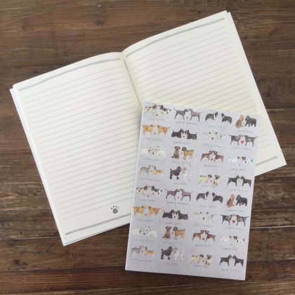 Alex Clark Delightful Dogs Large Soft Notebook