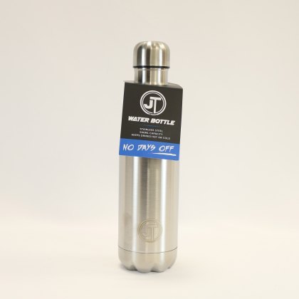 JT Fitness Brushed Stainless Steel 500ml Water Bottle