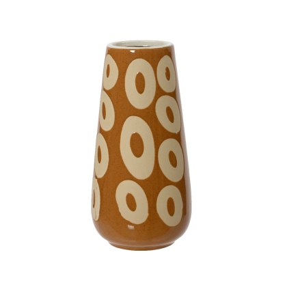 Kaemingk Stoneware Circles Vase