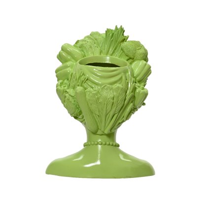 Kaemingk Green Lady with Vegetables Vase