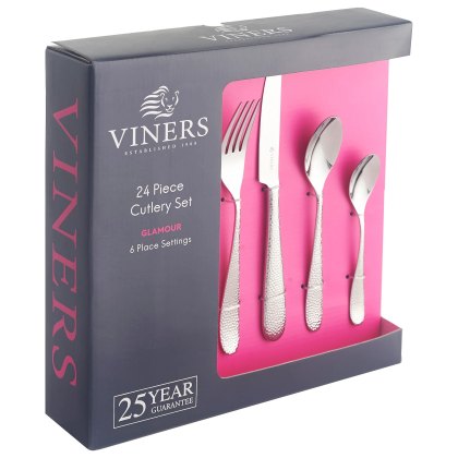 Viners Glamour 24 Piece Cutlery Set Viners Glamour 24 Piece Cutlery Set