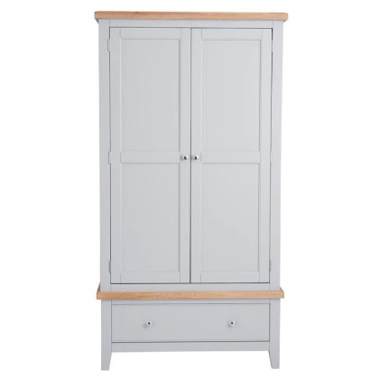 Derwent Grey 2 Door Wardrobe