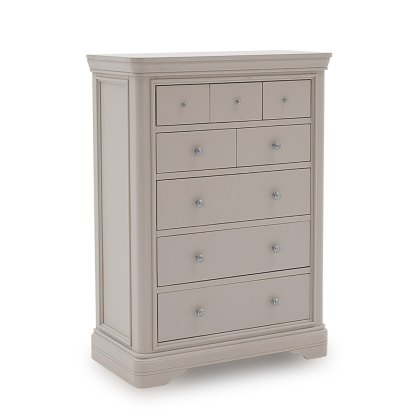 Mabel Taupe 8 Drawer Tall Chest