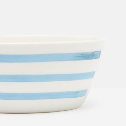 Joules Blue Stripe hand painted cereal bowl