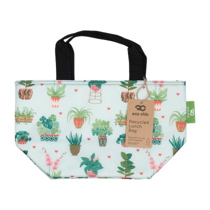 Eco Chic Lightweight House Plant Insulated Foldable Lunch Bag