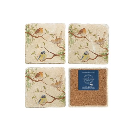 The Humble Hare Happy Hedgerow Coaster Pair