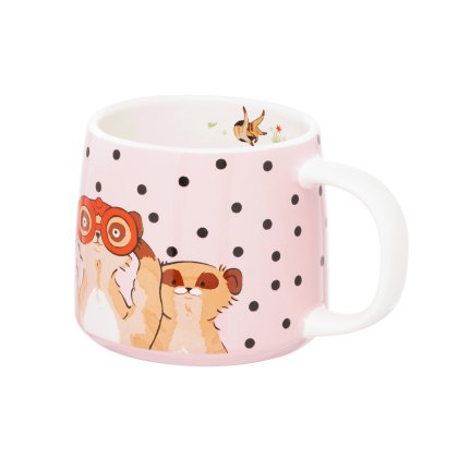 Cath Kidston Meerkats Pink Mini Billie Mug