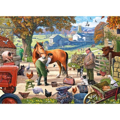 Gibsons Farrier on the Farm 500 Piece Puzzle