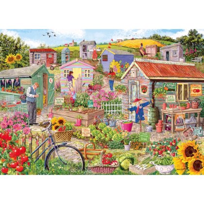 Gibsons Life on the Allotment 500 Piece Extra Large Puzzle