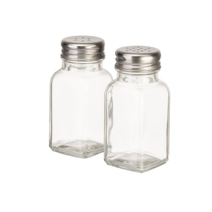 Just the Thing Glass Salt & Pepper Shakers
