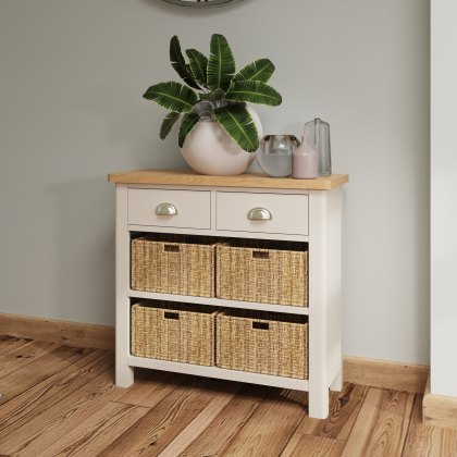 Hastings Editions 2 Drawer 4 Basket Unit in Stone Hastings Editions 2 Drawer 4 Basket Unit in Stone