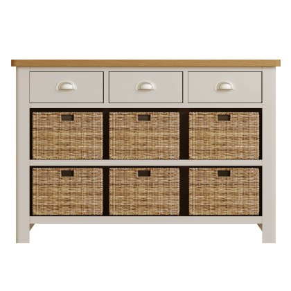 Hastings Editions 3 Drawer 6 Basket Unit in Stone Hastings Editions 3 Drawer 6 Basket Unit in Stone