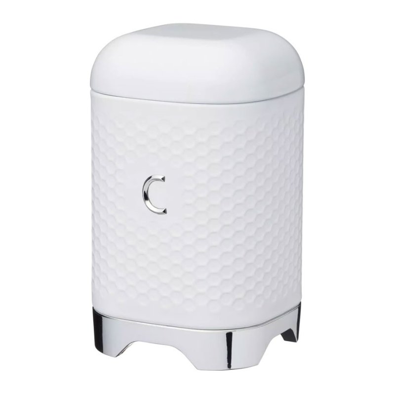 Lovello Textured White Coffee Canister