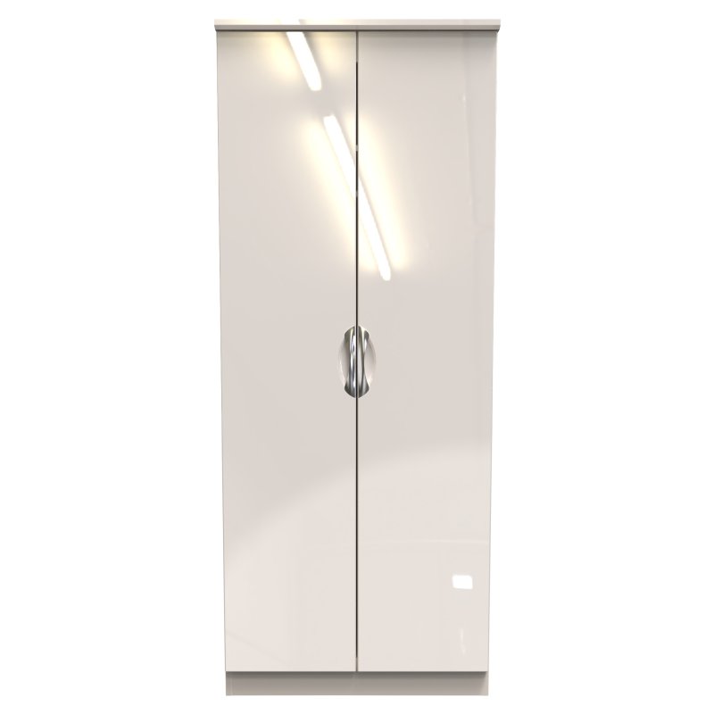 Carrie 2ft 6in Mirror Wardrobe front on image of the wardrobe on a white background