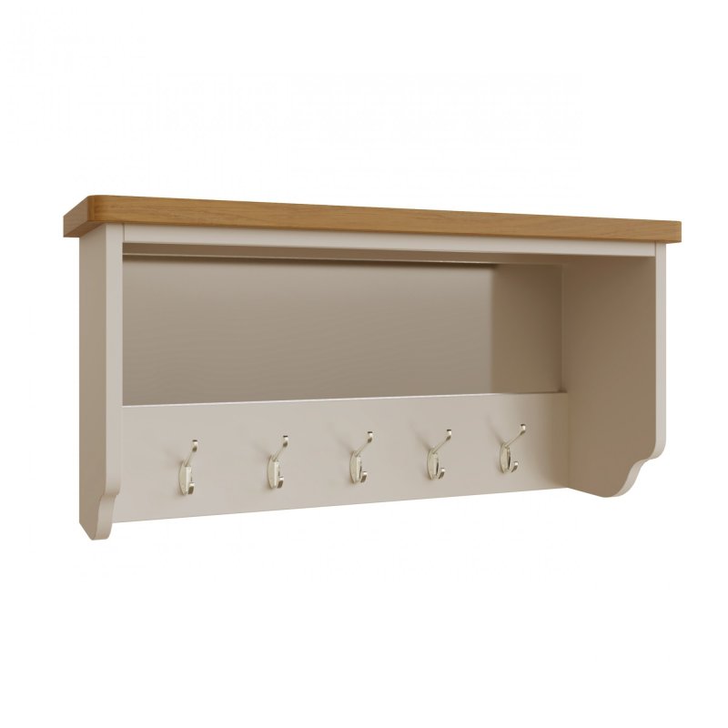 Hastings Mirrored Hall Bench Top in Stone