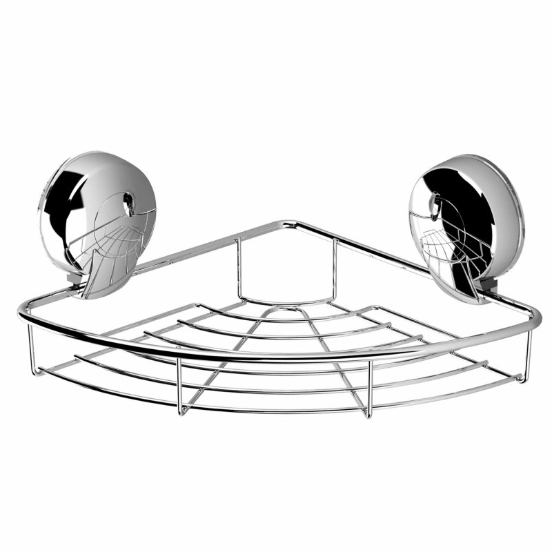 Suctionloc Corner Basket Chrome