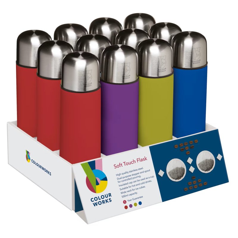 Colourworks Colourworks Stainless Steel Vacuum Flask Assorted