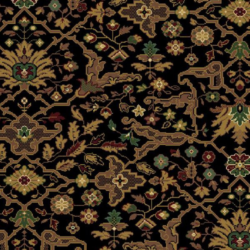 Hugh Mackay New Barington In Kashmir Black Carpet
