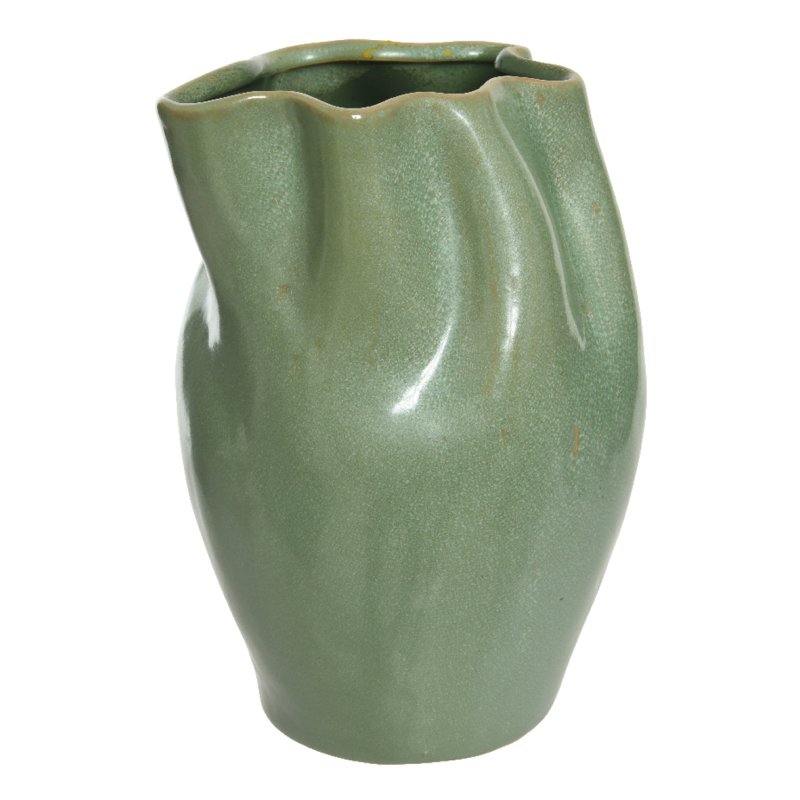 Kaemingk Green Stoneware Vase