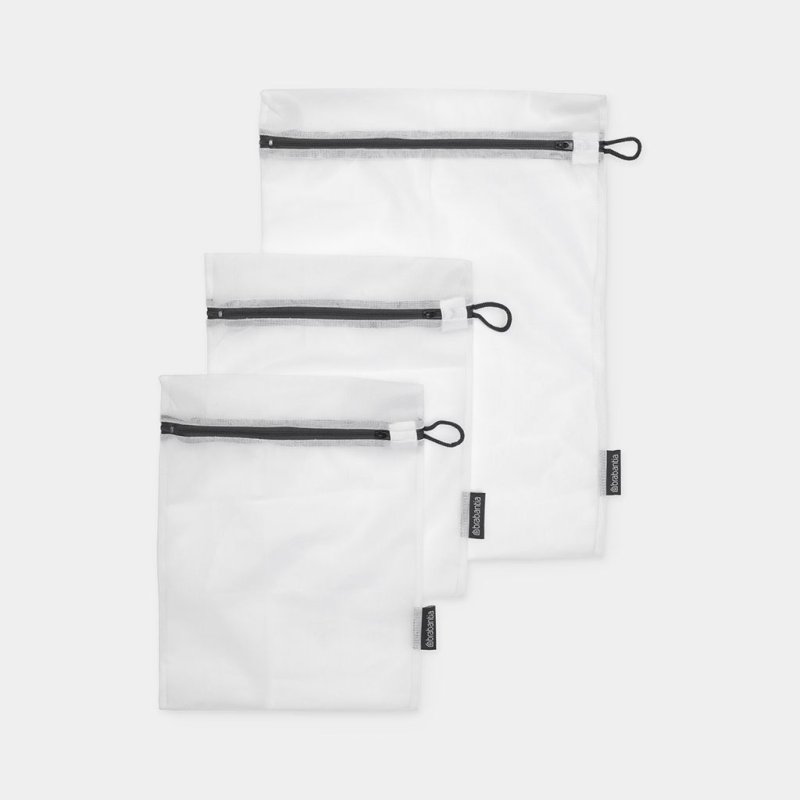 Brabantia Set of 3 White and Grey Wash Bags