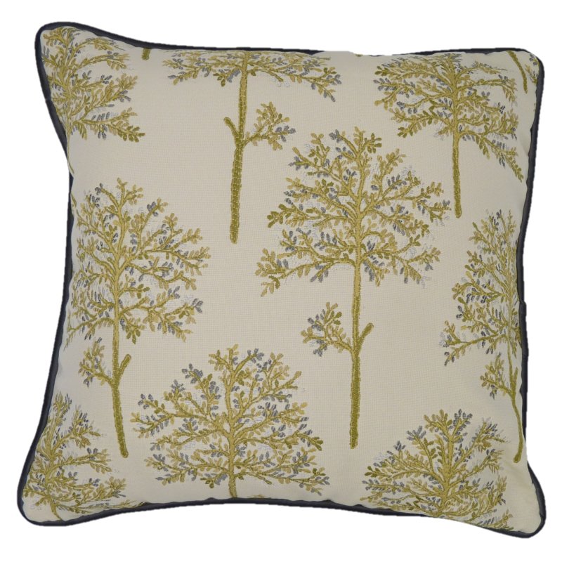 Amersham Grey Cushion front view on a white background
