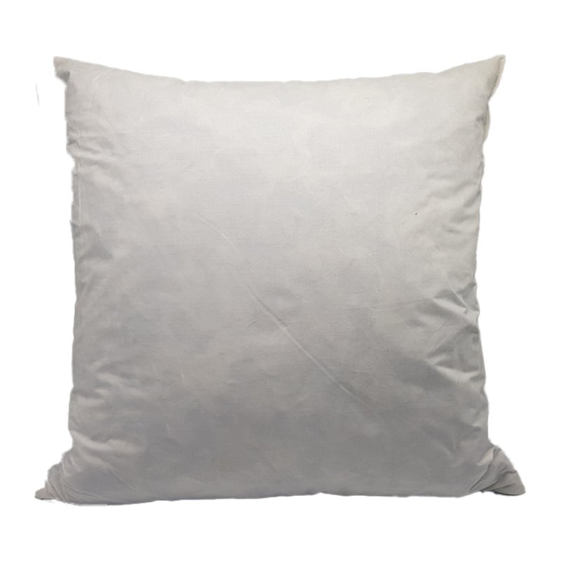 United Fillings 18x18 Duck Feather Cushion Pad White Background