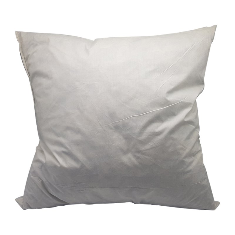 United Fillings 20x20 Duck Feather Cushion Pad White Background
