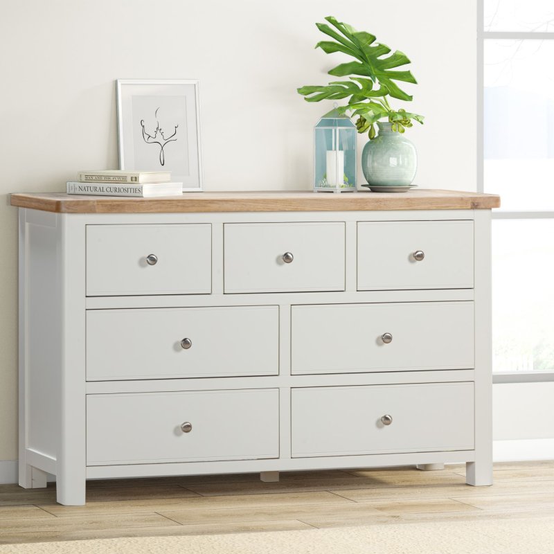 Silverdale Painted 3 Over 4 Chest of Drawers lifestyle image