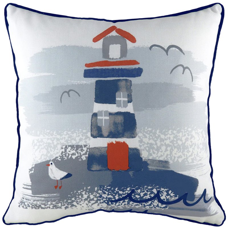 Evans Lichfield Nautical Lighthouse Cushion Multi