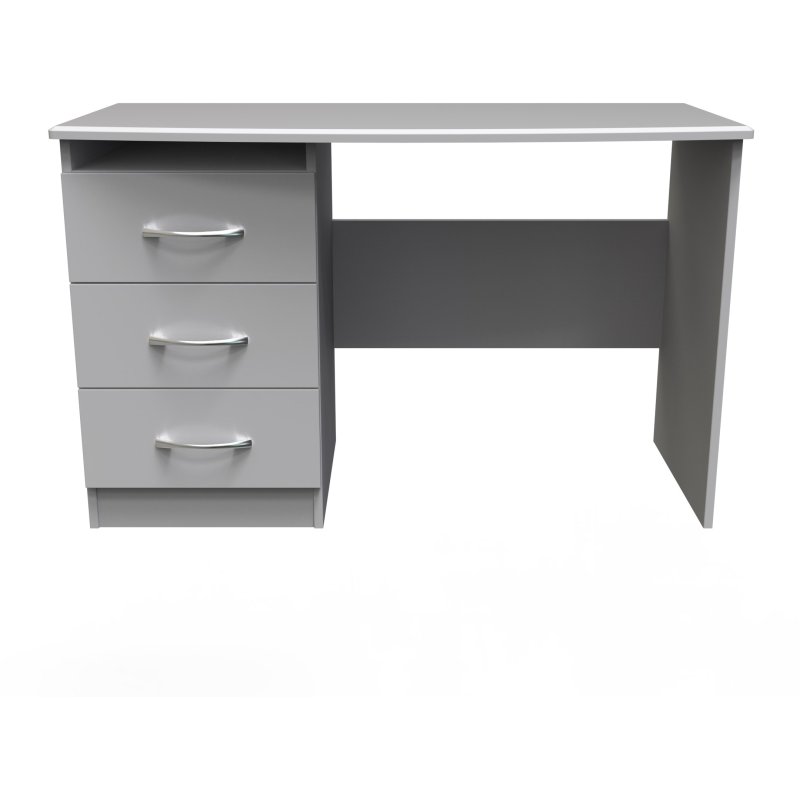 Evelyn Single Pedestal Vanity Grey Matt front on image of the vanity on a white background