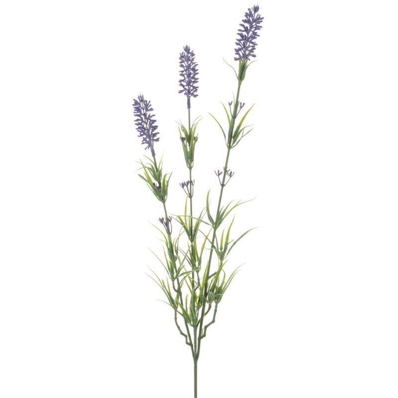 Floralsilk Dutch Lavender Stem image of the lavender stem on a white background