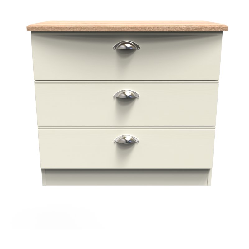 Elizabeth 3 Drawer Chest front on image of the chest on a white background