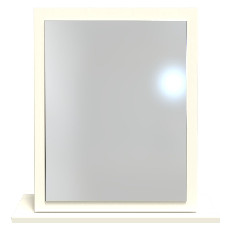 Elizabeth Small Mirror front on image of the mirror on a white background