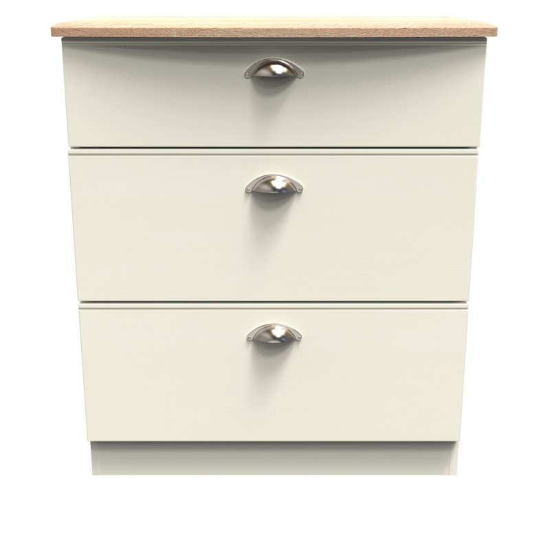 Elizabeth 3 Drawer Deep Chest front on image of the chest on a white background