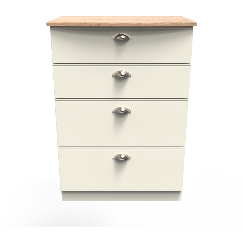 Elizabeth 4 Drawer Deep Chest front on image of the chest on a white background