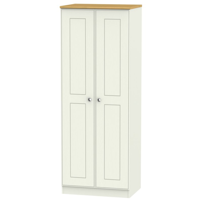 Elizabeth Tall 2ft 6in Plain Wardrobe angled image of the wardrobe on a white background