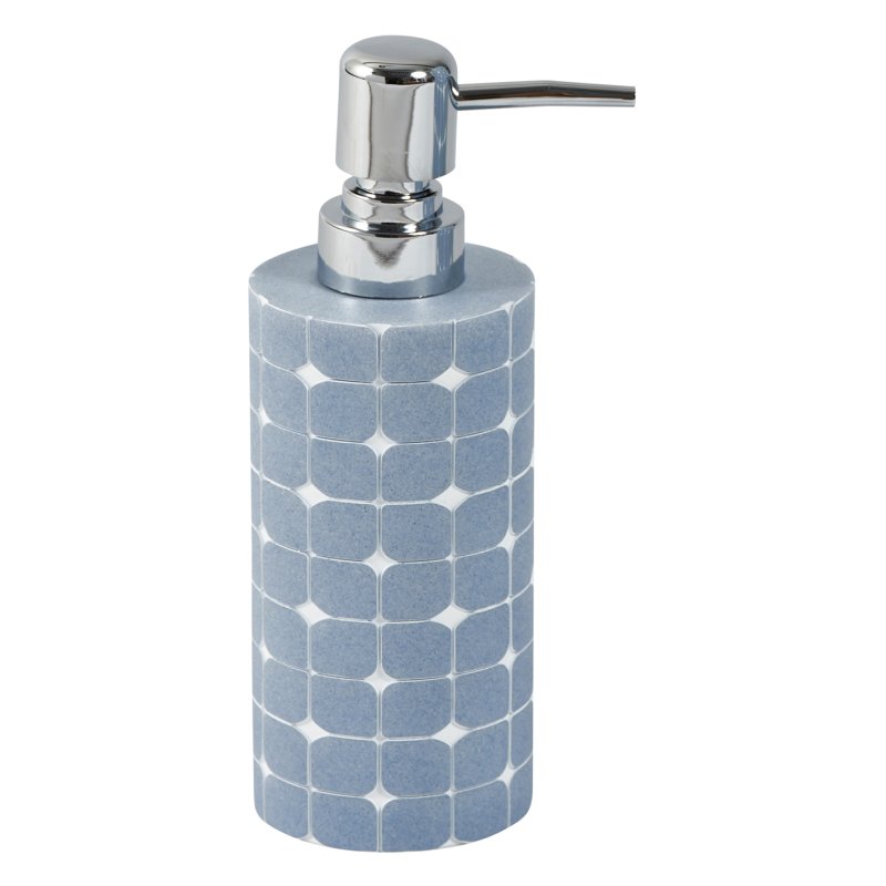 Showerdrape Mosaica Sky Blue Liquid Soap Dispenser