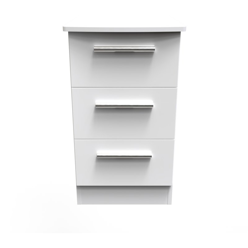 Kingsley 3 Drawer Locker front on image of the locker on a white background