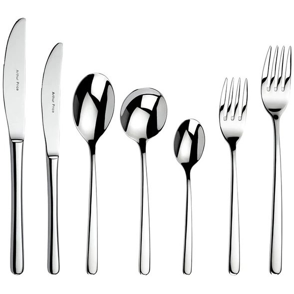 Authur Price Signature Toscana 42 Piece Stainless Steel Cutlery Set image of the cutlery on a white background