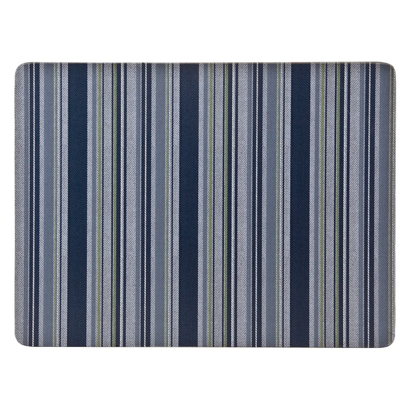 Denby Black Stripe Corked Back Set Of 6 Placemats image of the placemat on a white background