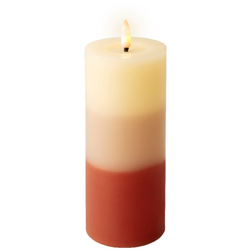 Kaemingk LED Red 3 Shade Candle