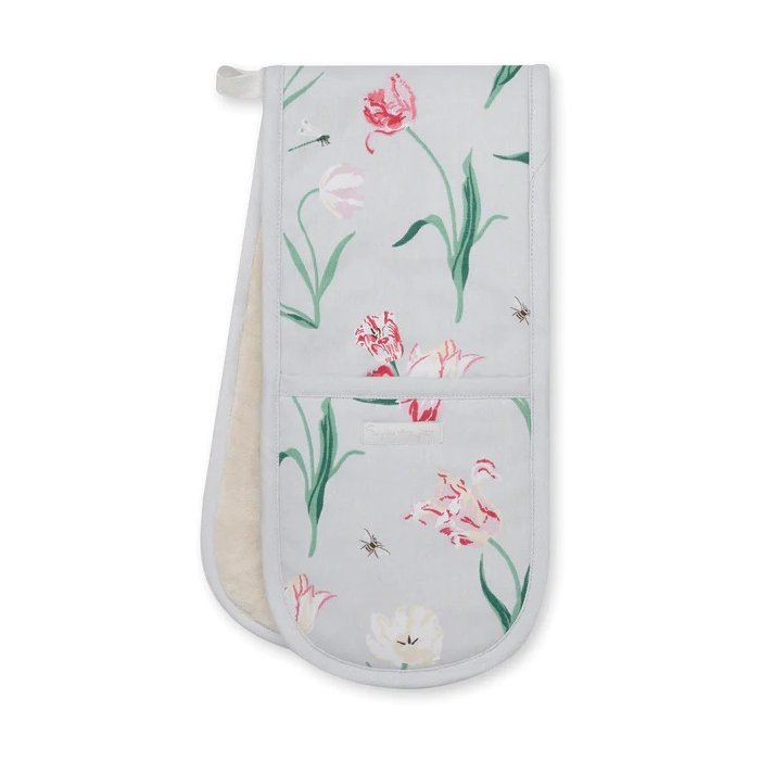 Sophie Allport Tulips Double Oven Glove image of the oven glove on a white background