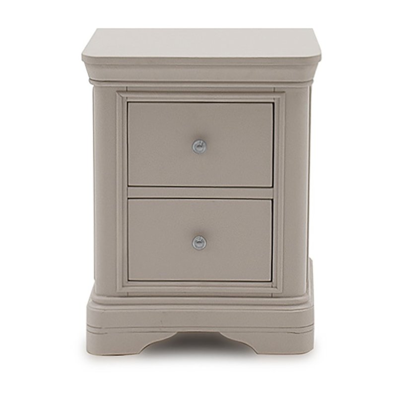 Mabel Taupe Bedside Table image of the bedside table on a white background