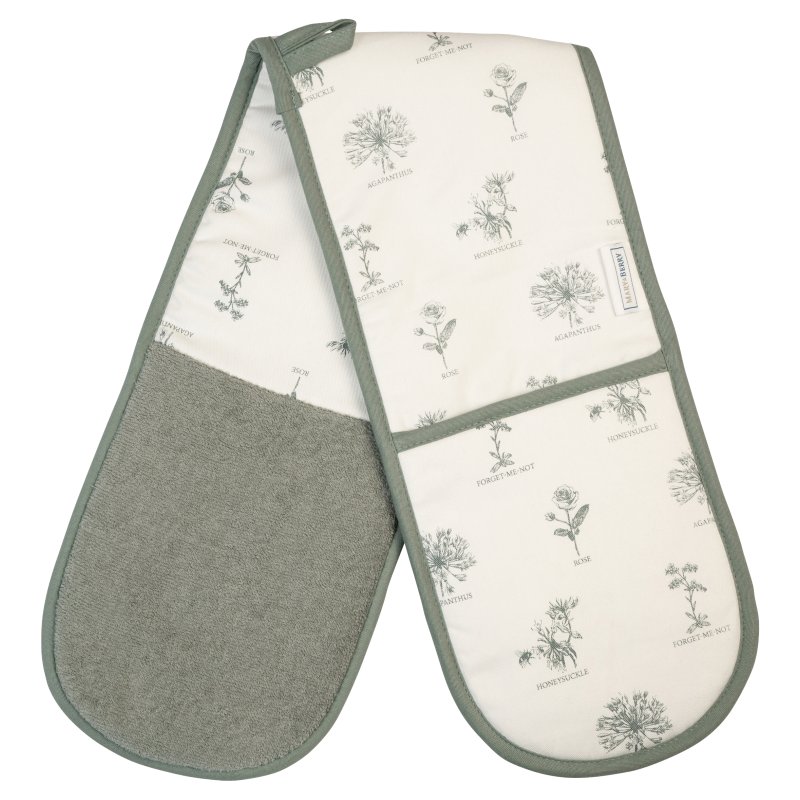 Mary Berry English Garden Double Oven Glove Flowers