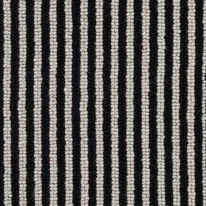 Norfolk Royal Regatta Pinstripe Carpet in Black